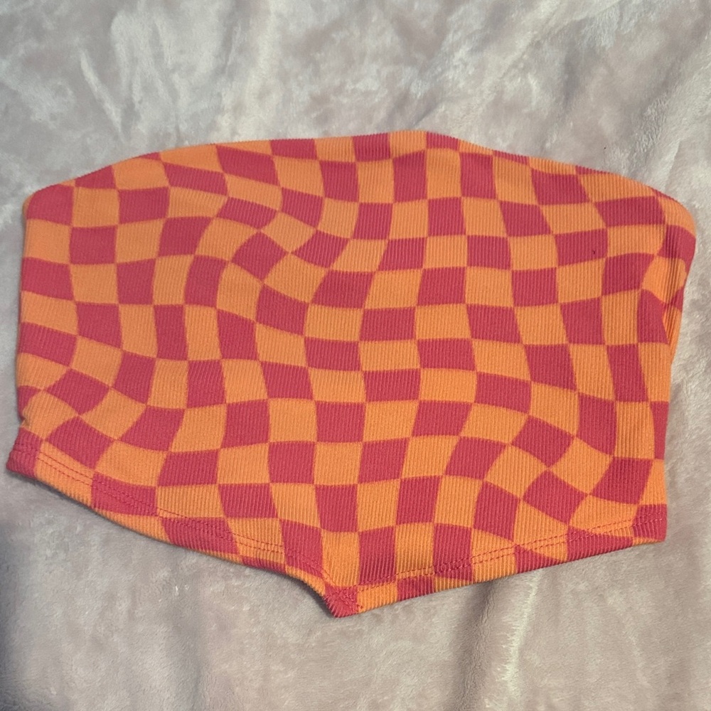 Eye Candy Vibrant Knit Top in Orange and Pink